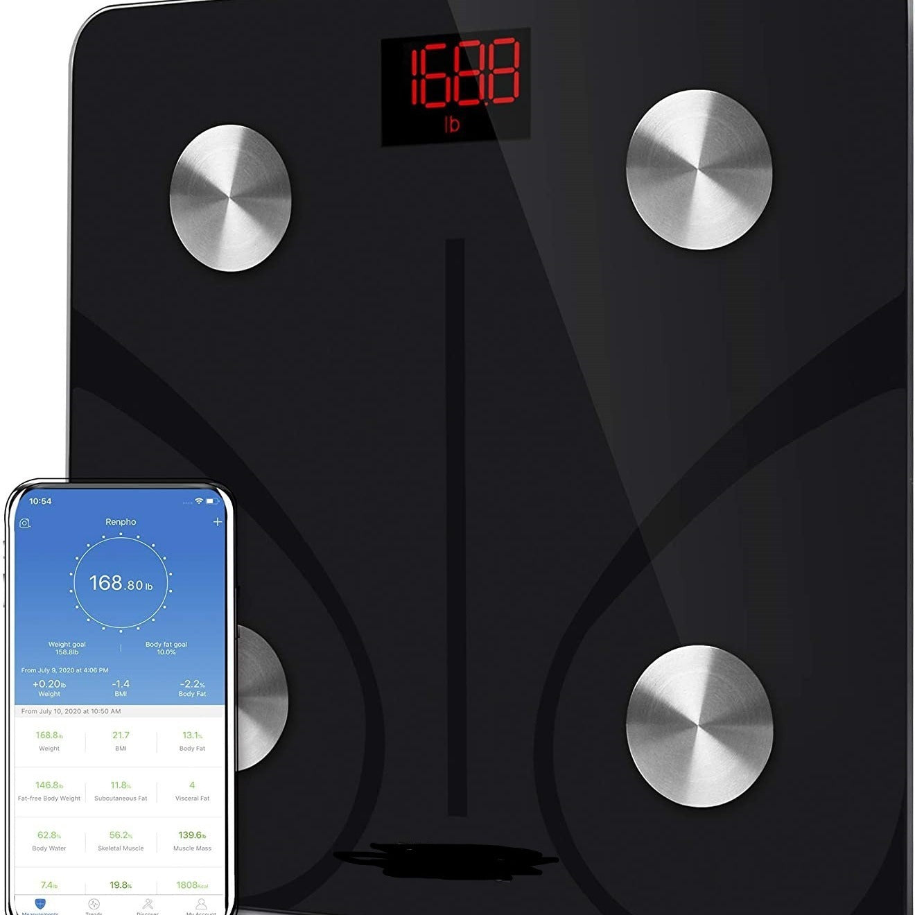 SmartFit Bluetooth Scale – Track Weight, Fat & Progress Easily