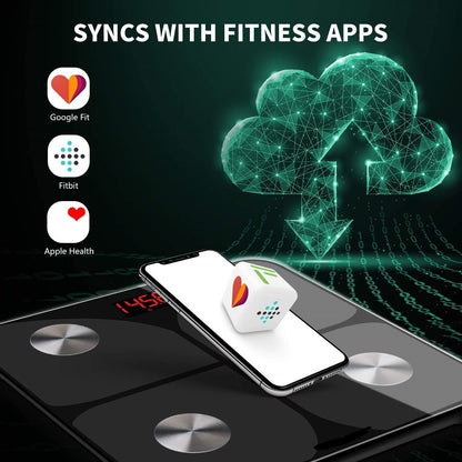 SmartFit Bluetooth Scale – Track Weight, Fat & Progress Easily