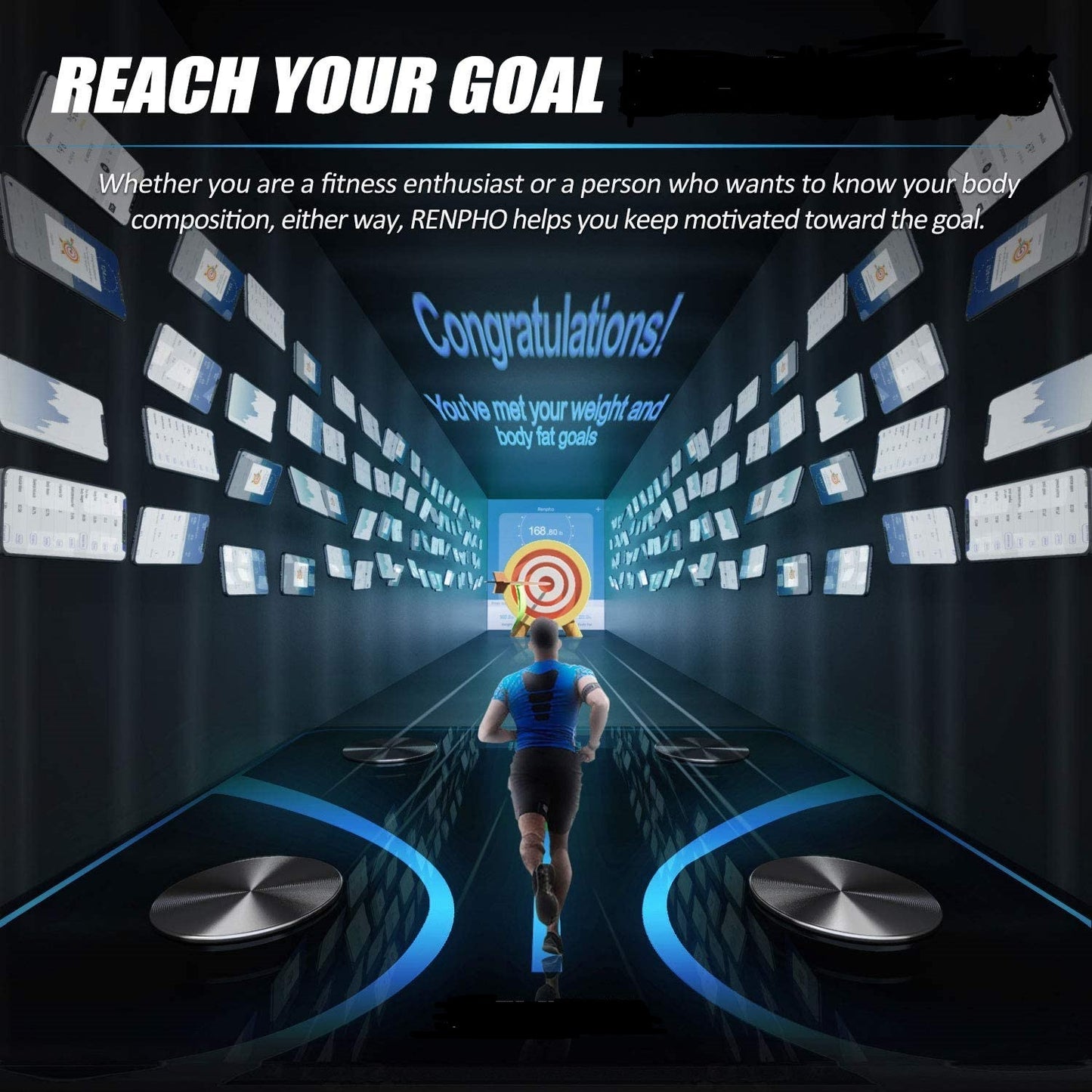 SmartFit Bluetooth Scale – Track Weight, Fat & Progress Easily